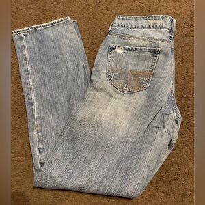 American Eagle Outfitters Women's Gray Straight Jeans